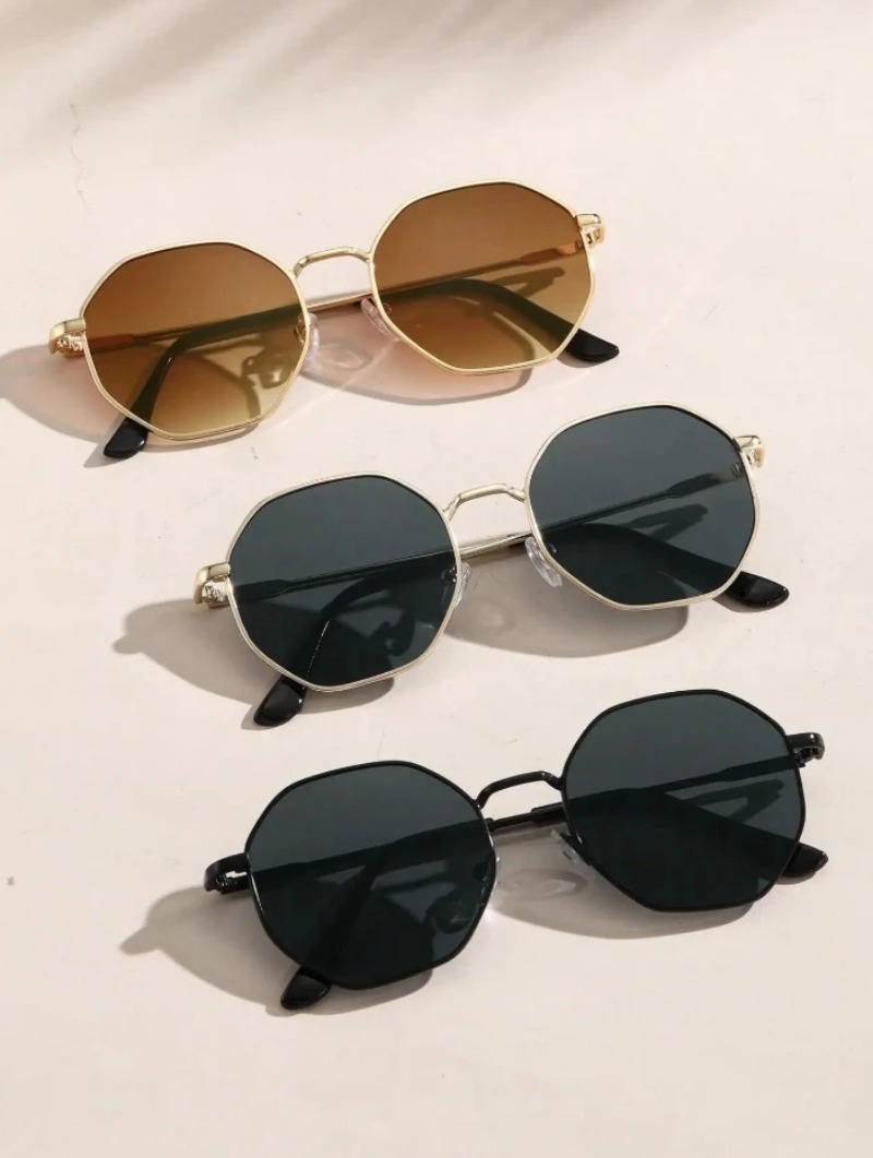 1/3 Pcs Metal Geometric-Round  – обзор и цена Men'S Fashion Round Glasses