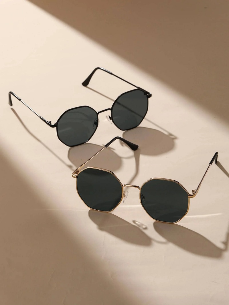 1/3 Pcs Metal Geometric-Round  – обзор и цена Men'S Fashion Round Glasses