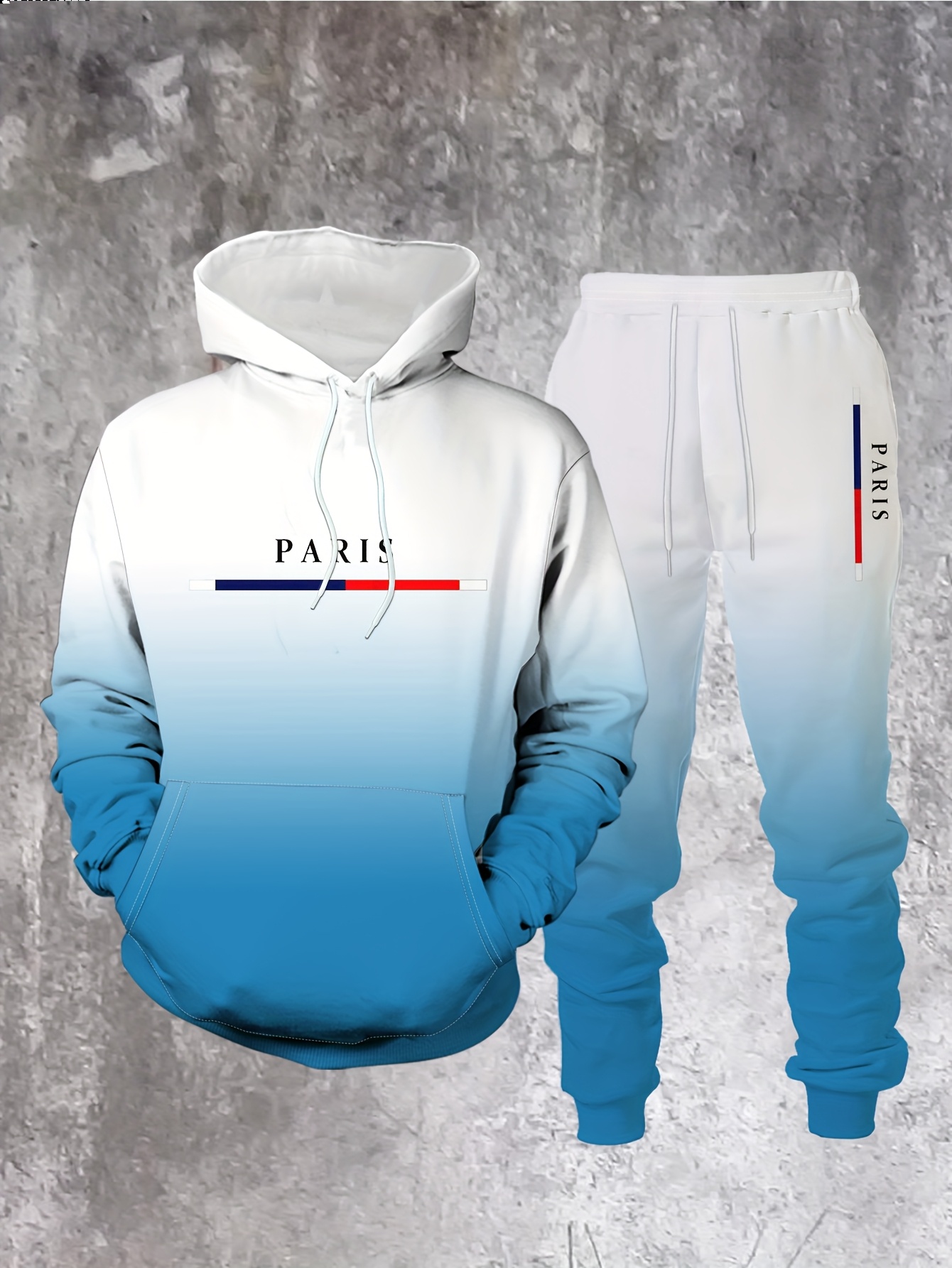 Gradient Color Paris Tracksuit – обзор и цена Paris Fashion Men
