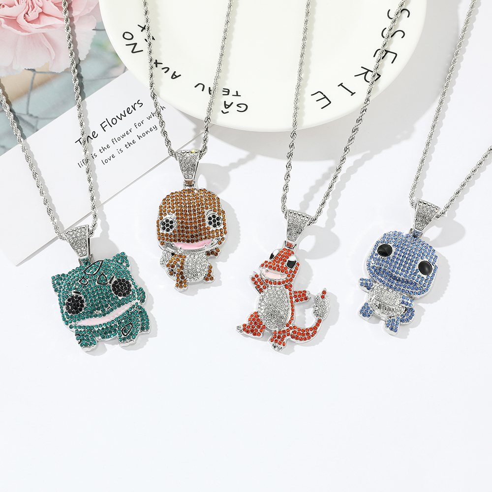 Diamond Studded Squirtle Neckl – обзор и цена Men'S Fashion Necklaces