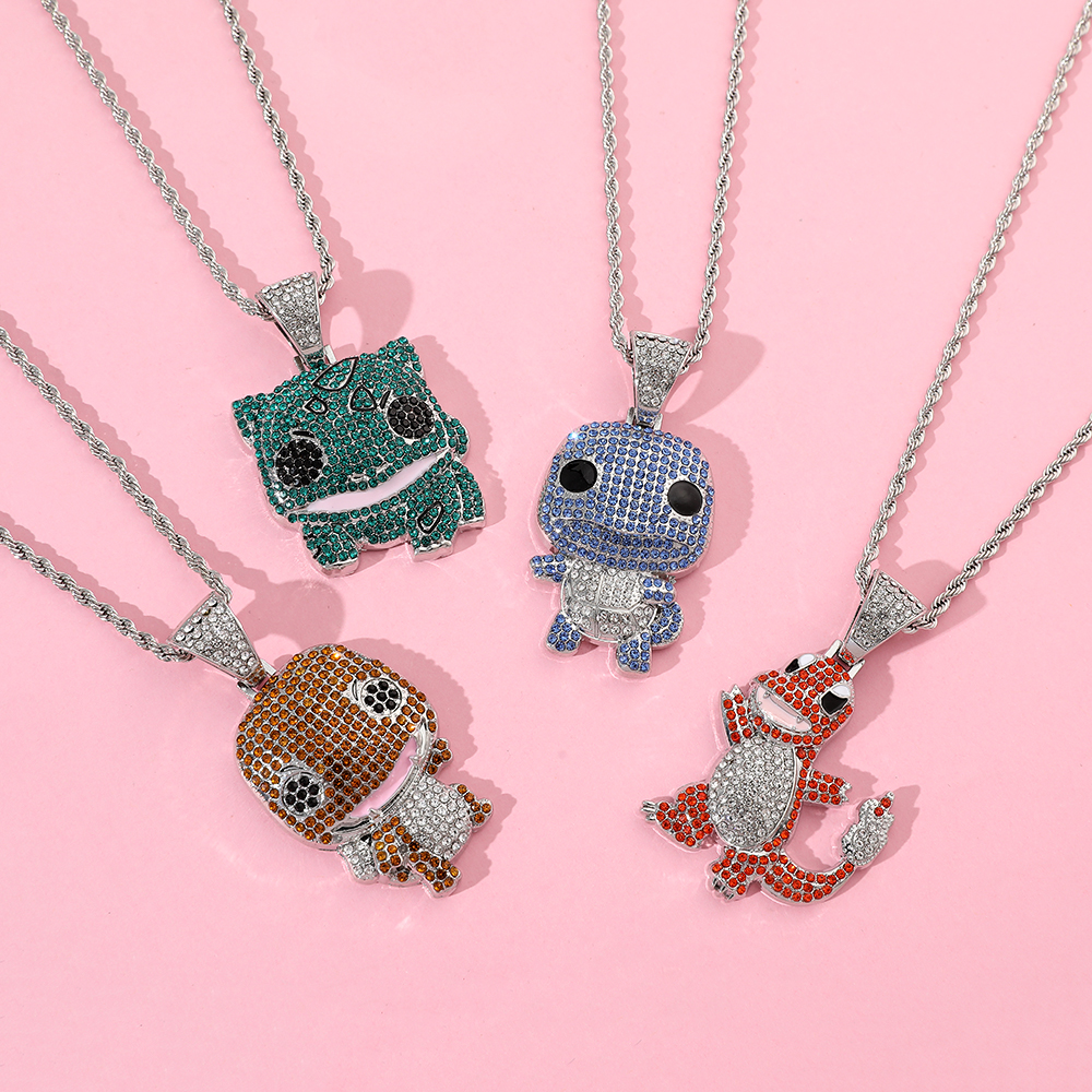 Diamond Studded Squirtle Neckl – обзор и цена Men'S Fashion Necklaces