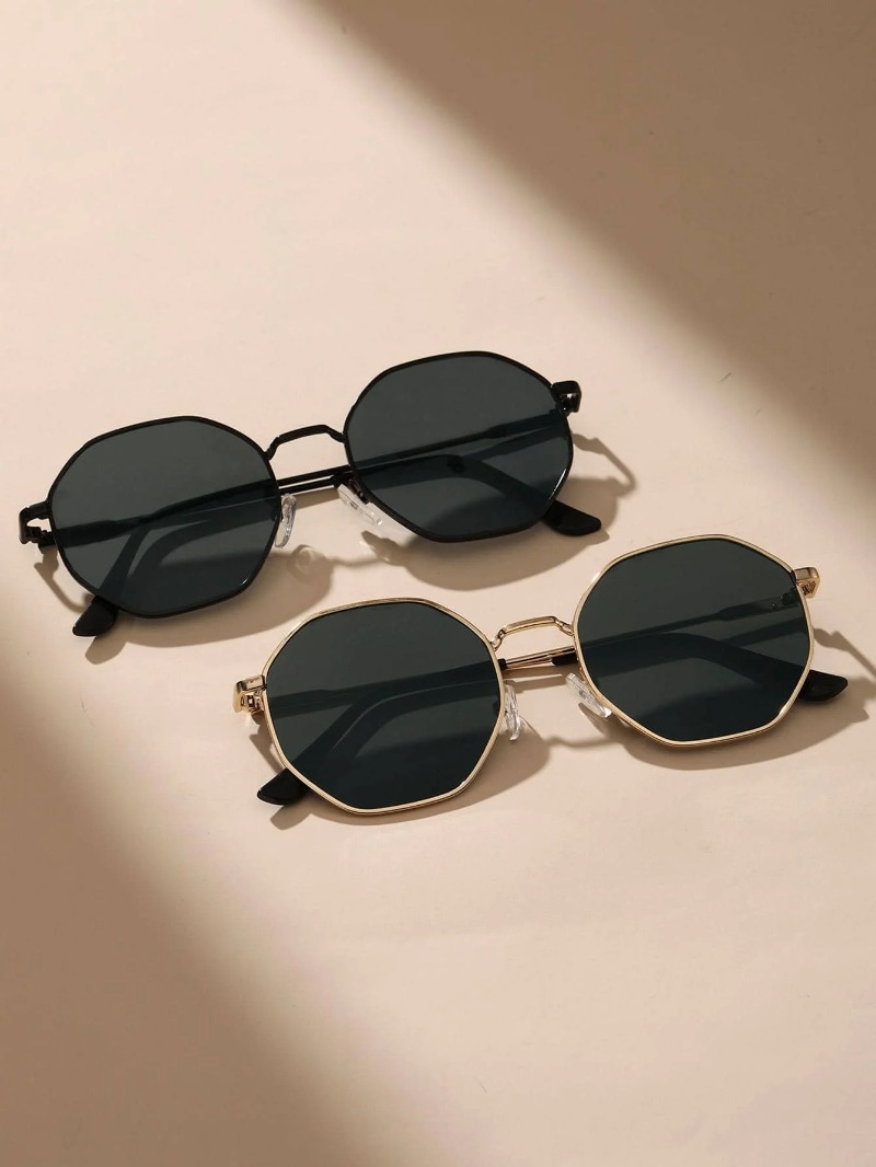 1/3 Pcs Metal Geometric-Round  – обзор и цена Men'S Fashion Round Glasses