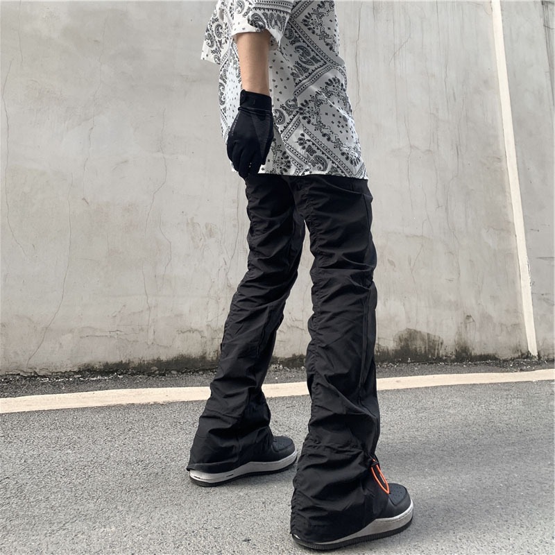 Unisex High Street Flared Trou – обзор и цена Men'S Fashion Trousers