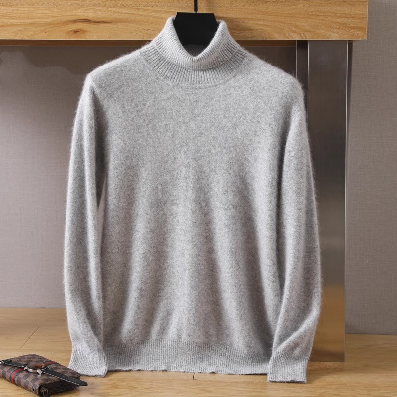 Men's 100% pure Mink velvet Ca – обзор и цена Turtleneck Sweater Men