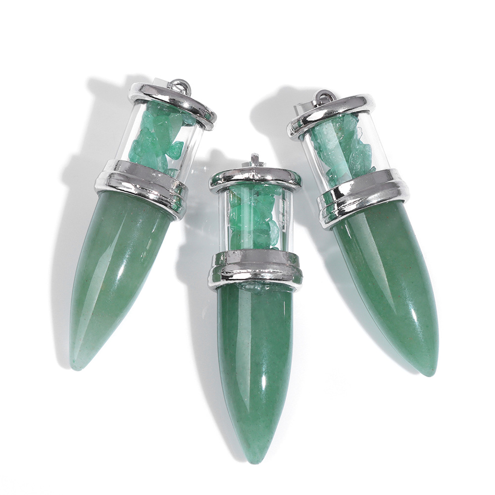 1pc Bullet shape Stone Pendant – обзор и цена Men'S Fashion Necklaces