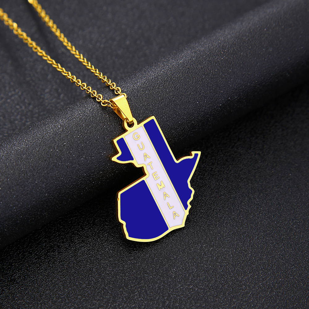 Guatemala Map Flag Pendant Nec – обзор и цена Men'S Fashion Guatemala