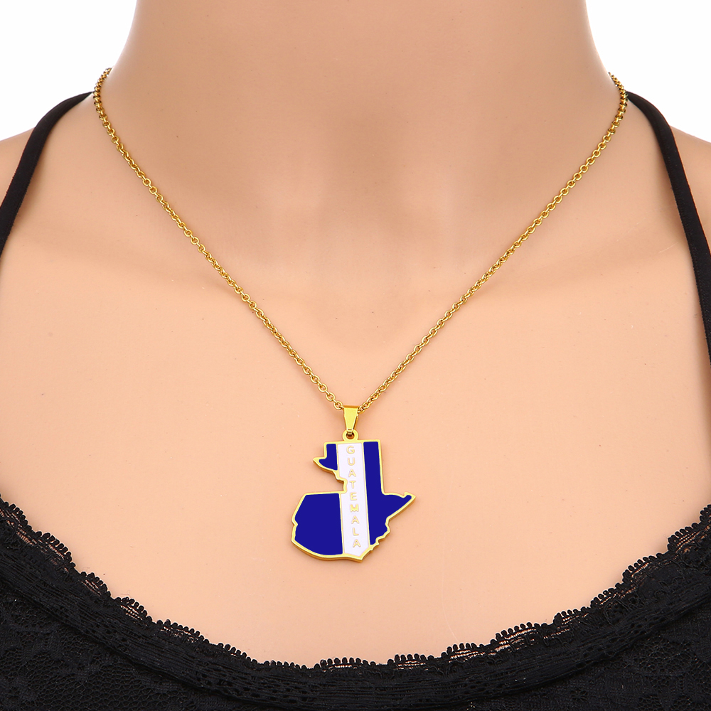 Guatemala Map Flag Pendant Nec – обзор и цена Men'S Fashion Guatemala